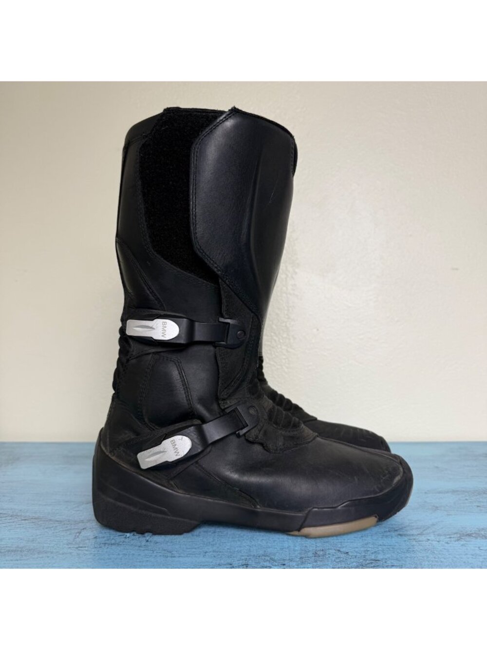 BMW Women's Gravel Evo Motorcycle Boots in Black Gortex Lined Sz 39/ US 7